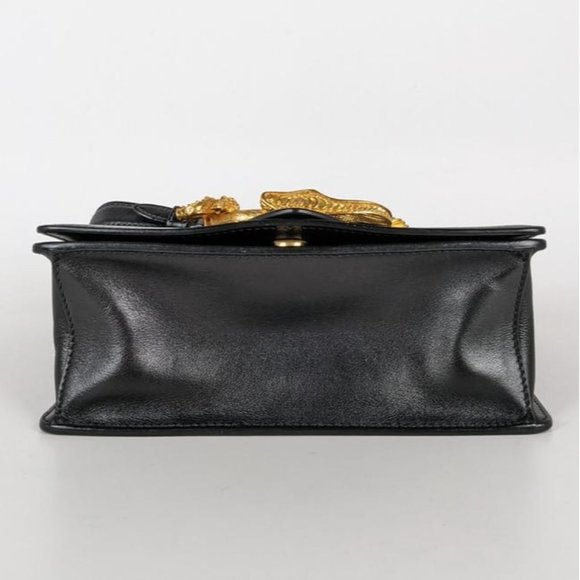 SOLD Prada Cahier City Saffiano Snake Animalier Black Leather Cross Body Bag - Picture 4 of 8